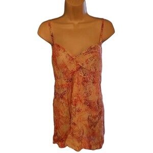 Motherhood Maternity Pink/White Abstract Tank Top Size Small